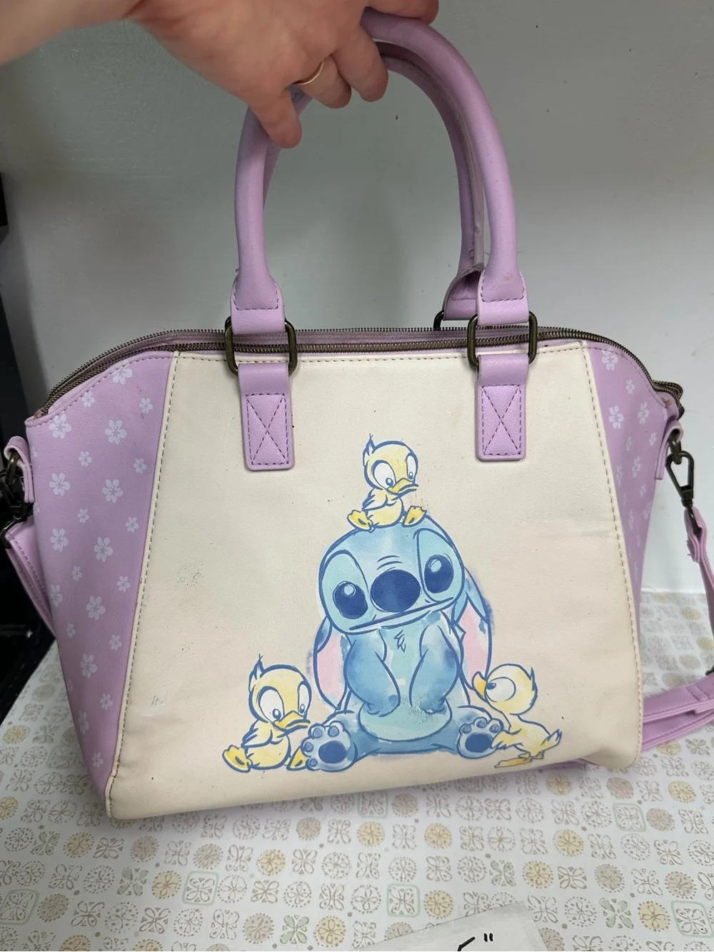 Disney Lavender Lilo & Stitch Satchel